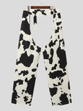 Ceekoo Mens Cow Printed Cutout Pants