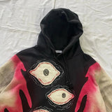 Ceekoo  -   90s Streetwear Streetwear Women Eye of Death Comics Hoodie Aesthetic Kawaii Y2k Grunge Goth Kpop Hip Hop Cartoon Graphics Oversized Harajuku