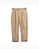 Ceekoo Tooling American Retro Gurkha Army Casual Men's Trousers