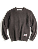 Ceekoo Tooling Retro Loose Round Neck Woolen Men's Sweater