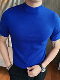 Ceekoo Solid Short Sleeve Half Collar T-shirt