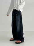 Ceekoo Washed Wide Leg Jeans