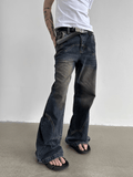 Ceekoo Micro Flare Mopping Jeans