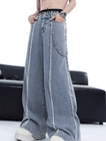 Ceekoo High Street Wide-Leg Pearl Jeans