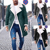 mens fall fashion New Winter Polar Fleece Composite Suede Men's Warm Jacket