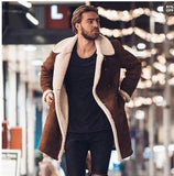 mens fall fashion New Winter Polar Fleece Composite Suede Men's Warm Jacket