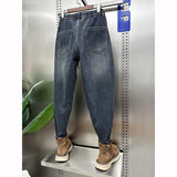 Ceekoo Retro Loose Cropped Harem Jeans