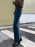 Ceekoo Gradation Color Flare Jeans