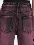 Ceekoo Purple Vintage Washed Jeans