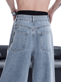 Ceekoo High Street Wide-Leg Pearl Jeans