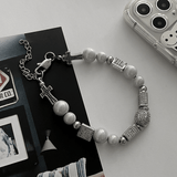 Ceekoo SKULL PEARL BRACELET