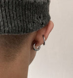 Ceekoo THICK HOOP RING EARRING