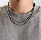 Ceekoo DOUBLE LAYER TENNIS CHAIN NECKLACE