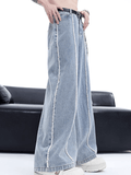 Ceekoo High Street Wide-Leg Pearl Jeans