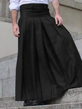 Ceekoo Mens Pleated Loose Long Skirts