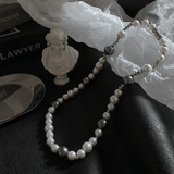 Ceekoo WHITE PEARL NECKLACE