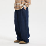 Ceekoo Retro Casual Loose Wide Leg Jeans