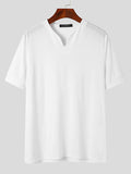 Ceekoo Mens V-Neck Casual Short Sleeve T-Shirt