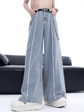 Ceekoo High Street Wide-Leg Pearl Jeans