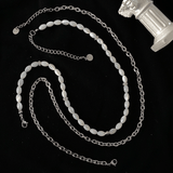 Ceekoo DOUBLE LAYER PEARL CHAIN NECKLACE