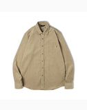 Ceekoo Retro American Casual Corduroy Fold-Over Men's Shirt