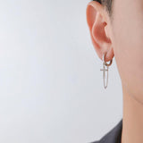 Ceekoo DANGLE CROSS EARRINGS (PAIR)