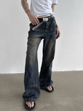 Ceekoo Micro Flare Mopping Jeans