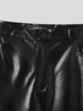 Ceekoo Mens Sexy Skinny PU Leather Pants