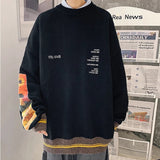 Ceekoo  -   Men Sweater Pullover Pull Van Gogh Painting Embroidery Knitted Sweater Vintage Harajuku Fashion Brand Y2K Pullovers