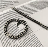 Ceekoo ANCIENT DARK SILVER CHAIN BRACELET