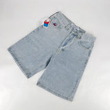 Ceekoo  -  90s Streetwear Women Retro Kawaii Cartoon Embroidery Shorts Blue Washed Street Hip Hop Baggy Denim Shorts Y2k Jorts Pantalones Cortos De Mujer