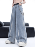 Ceekoo High Street Wide-Leg Pearl Jeans