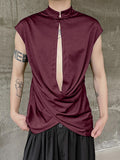 Ceekoo Mens New Chinese Style Stand Collar Tank