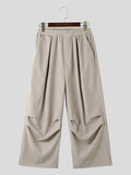 Ceekoo Mens Solid Corduroy Casual Wide Leg Pants