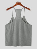 Ceekoo Mens Solid Casual Racer Back Tank