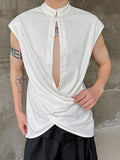 Ceekoo Mens New Chinese Style Stand Collar Tank