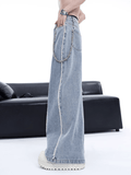 Ceekoo High Street Wide-Leg Pearl Jeans