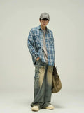 Ceekoo Baggy Multi-pocket Workwear Cargo Jeans