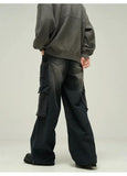 Ceekoo Baggy Multi-pocket Workwear Cargo Jeans