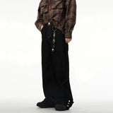 Ceekoo Black Wide Leg Jeans