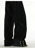 Ceekoo Black Wide Leg Jeans