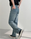 Ceekoo Blue Casual Straight Jeans