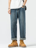 Ceekoo Drape Loose Straight Jeans