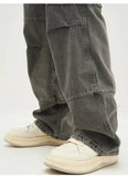 Ceekoo Gray Cargo Jeans