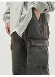 Ceekoo Gray Cargo Jeans