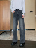 Ceekoo Gray Straight Leg Jeans