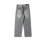 Ceekoo Gray Straight-leg Jeans