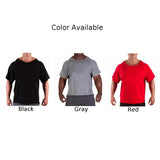 Ceekoo Men Casual Batwing Rag Shirt Male O-Neck Cotton Gym T-Shirt Male Fitness Gym Wear Breathable Bodybuilding Workout Muscle Tee Top