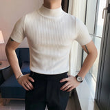 Ceekoo  Ropa Hombre Autumn Winter New Turtleneck Sweaters For Men Korean Luxury Men's Clothing Slim Fit Casual Pull Homme Pullovers 4XL