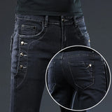 Ceekoo Brand Men Jeans Slim Fit Skinny Denim Jeans Designer Elastic Straight Jeans Stretch Trousers Jeans for Men